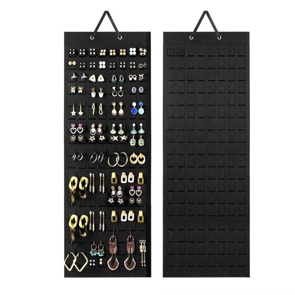 Black Hanging Earring (holds 304 pair) Organizer - Picture 1 of 5